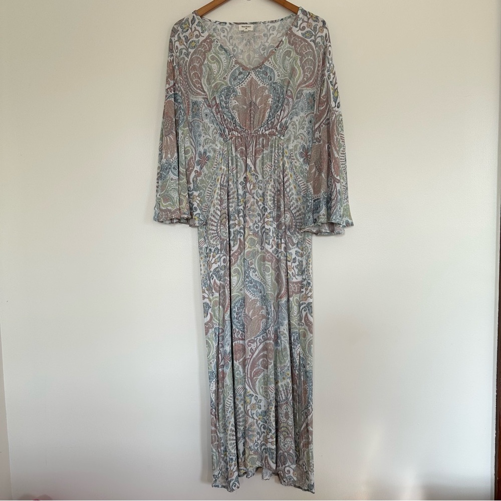 World Market Angel Sleeve Kaftan Dress Size Small / Medium
